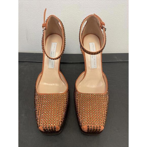stella mccartney Womens Cowboy Crystal All Over Heels Rust Size 36.5 $1465.00 - Picture 2 of 14